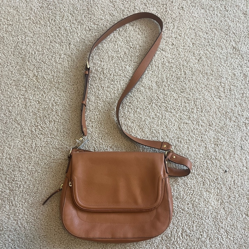 NWT Nordstrom Bella Leather Crossbody Bag Tan NWT $169